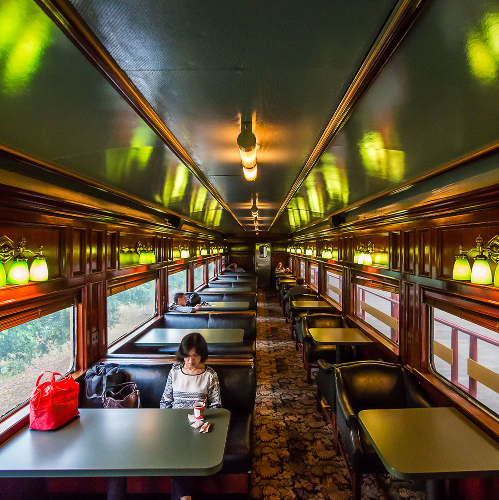 Panama Canal Railway carriage interior