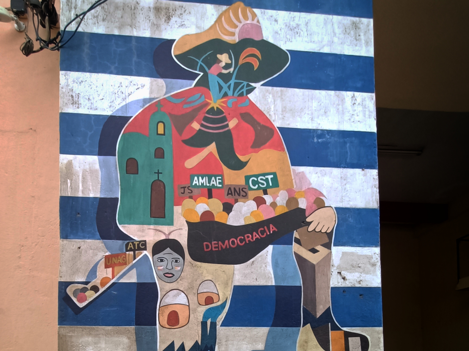 Street art walking tour leon 16x12 nicaragua